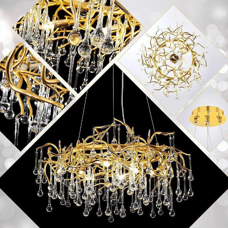 Luster Gaze Verdant Canopy Round Branch Chandelier - Background Shot