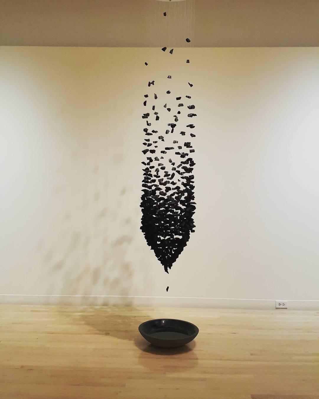 Charcoal Stone Crystal Chandeliers M to R