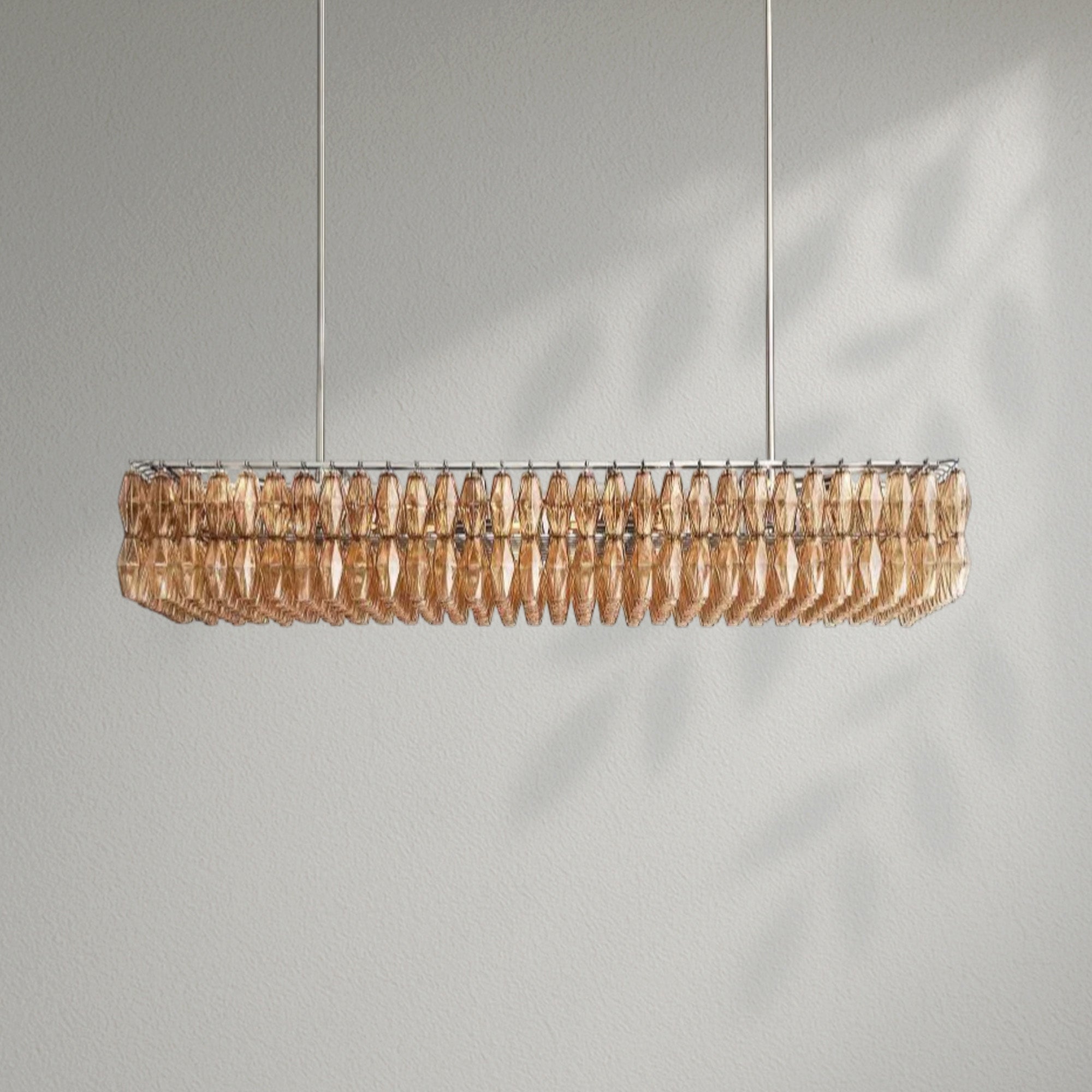Chiaran Glass Rectangular Chandelier