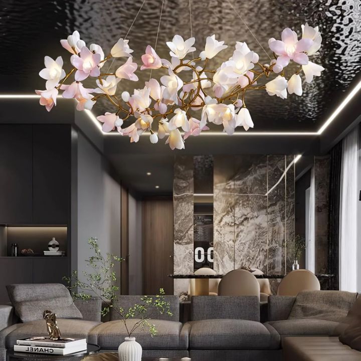 Branch Circular Blossom Chandelier