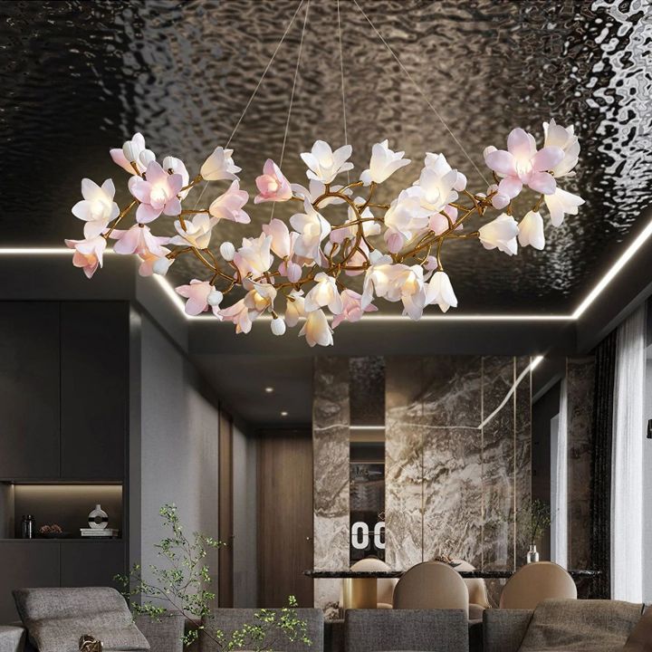 Branch Circular Blossom Chandelier