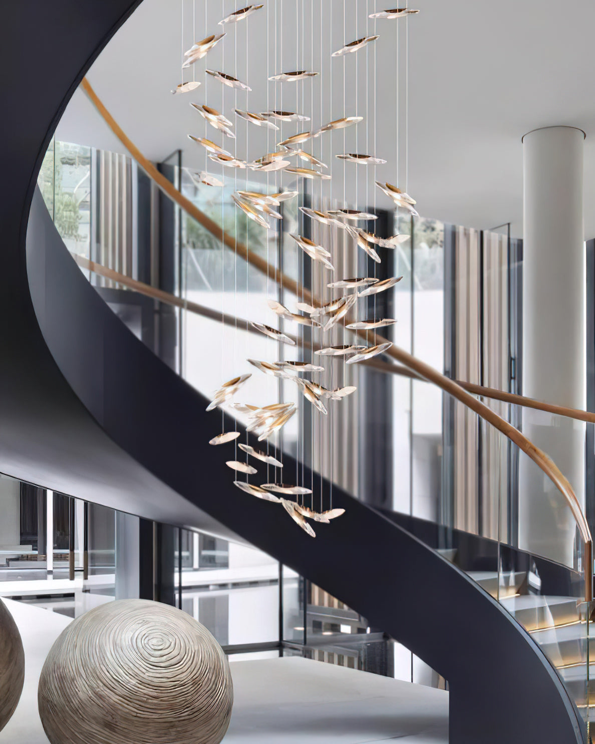 Luster Gaze Celestial Halo Chandelier - Background Shot