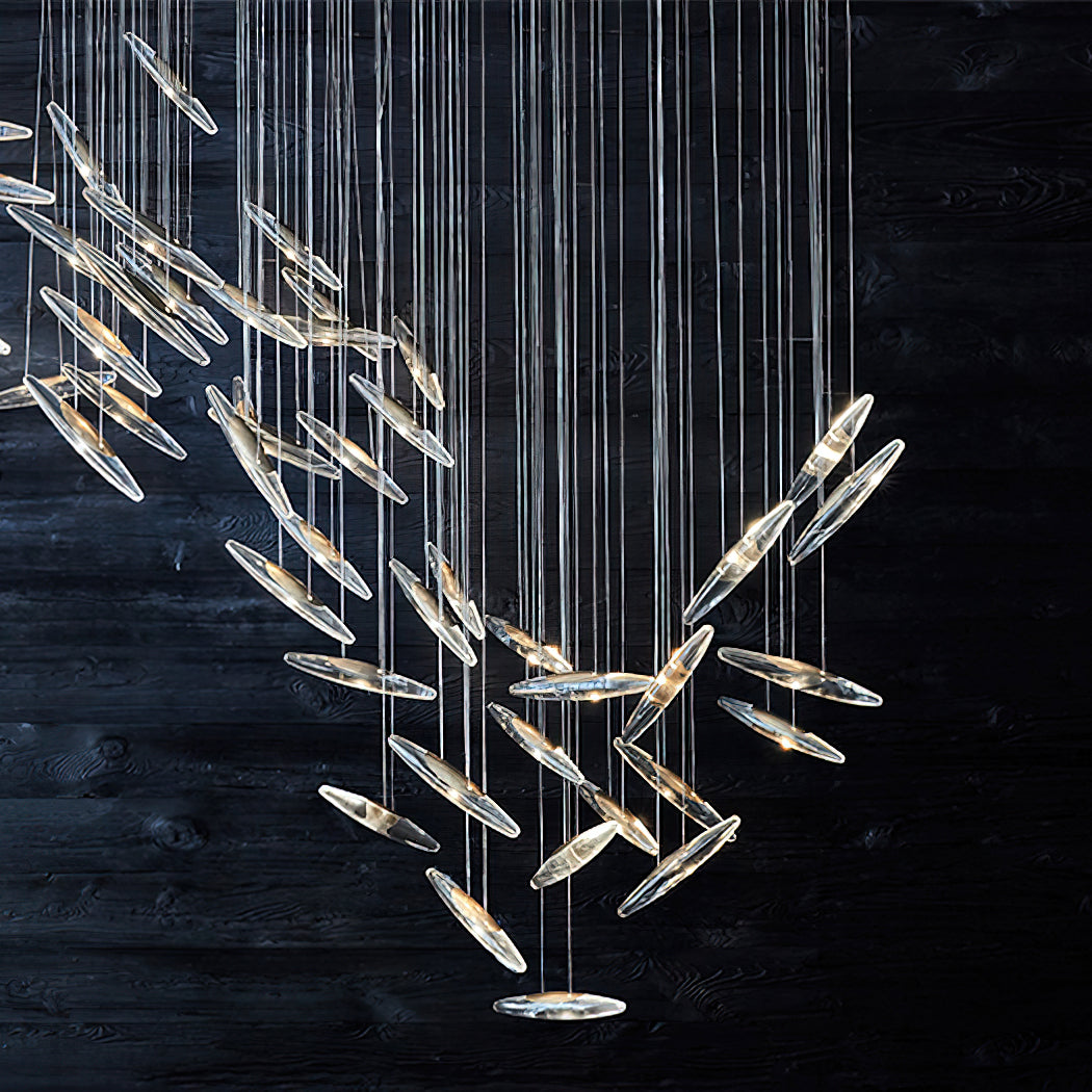 Luster Gaze Celestial Halo Chandelier - Background Shot