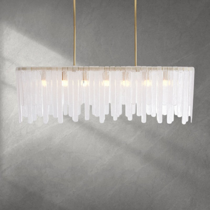 Luster Gaze Cascade Veil Linear Chandelier - Background Shot