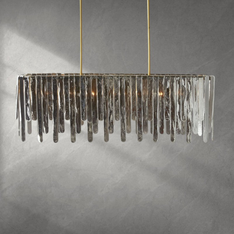 Luster Gaze Cascade Veil Linear Chandelier - Background Shot