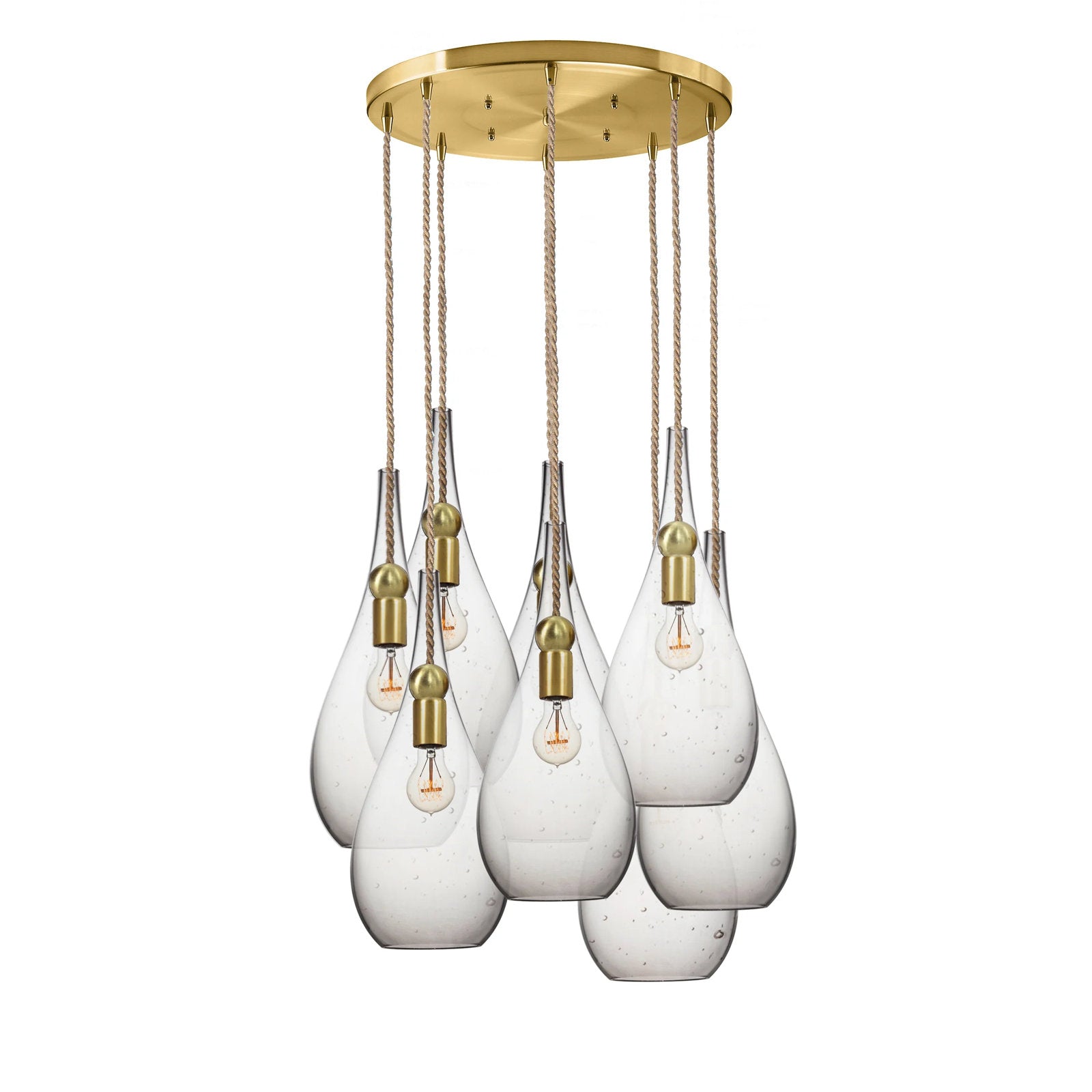 Luster Gaze Veridian Cluster 8-Light Chandelier - Background Shot