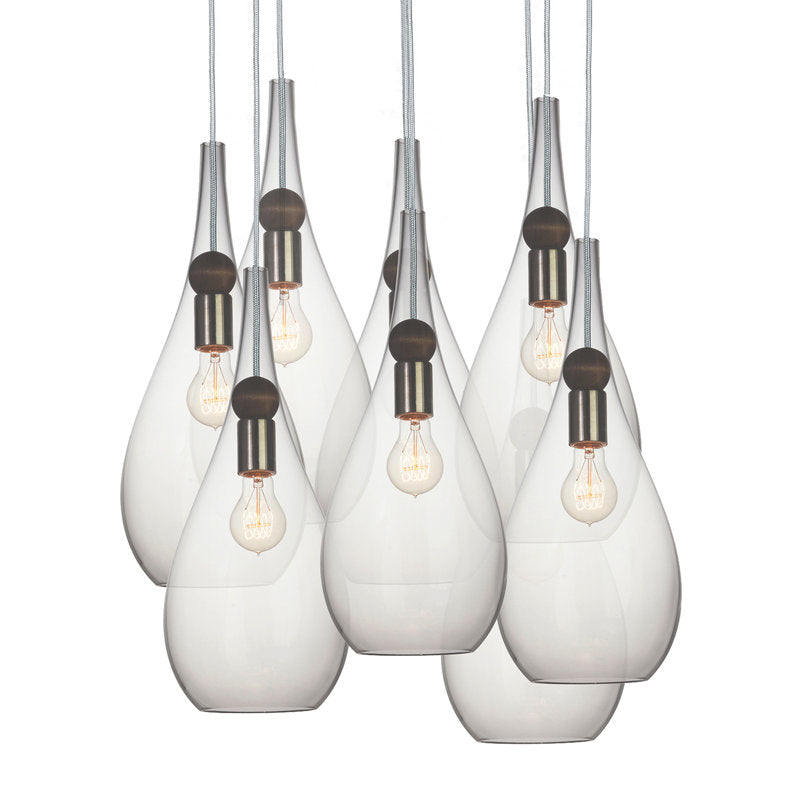 Luster Gaze Veridian Cluster 8-Light Chandelier - Background Shot