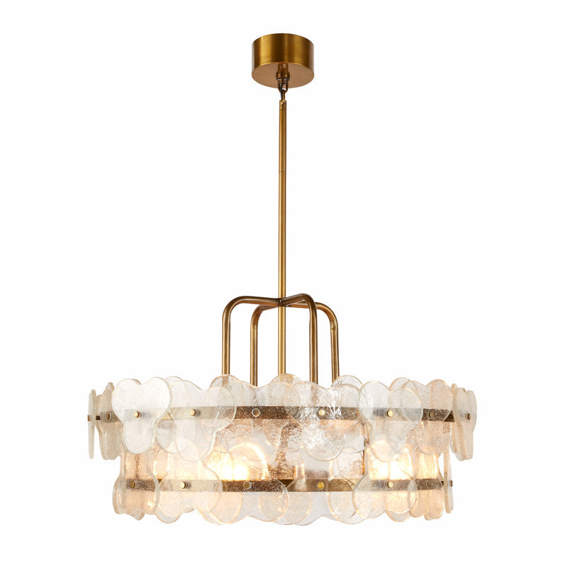 Luster Gaze Aqueous Bloom Round Chandelier - Background Shot
