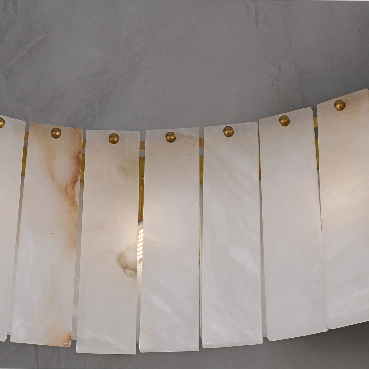 Round Alabaster Chandelier