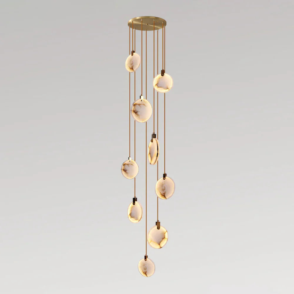 Moonshade Natural Marble Pendant Light Fixture