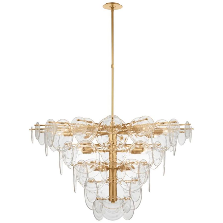 Luster Gaze Regal Radiance Extra Large Chandelier 48"D - Background Shot