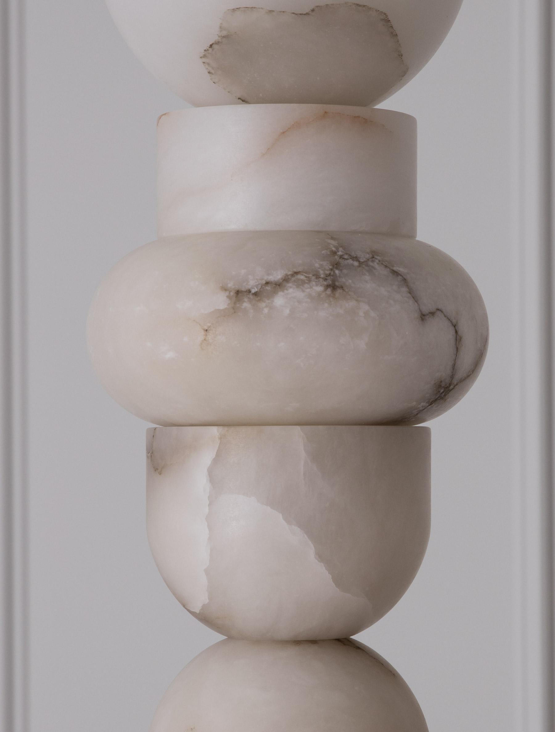 Alabaster Totem 16 Floor Lamp, Living Room Standing Lamp Floor standing lamps Luster Gaze