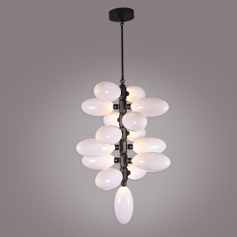 Luster Gaze Verdant Vine Cascading Glass Chandelier - Background Shot