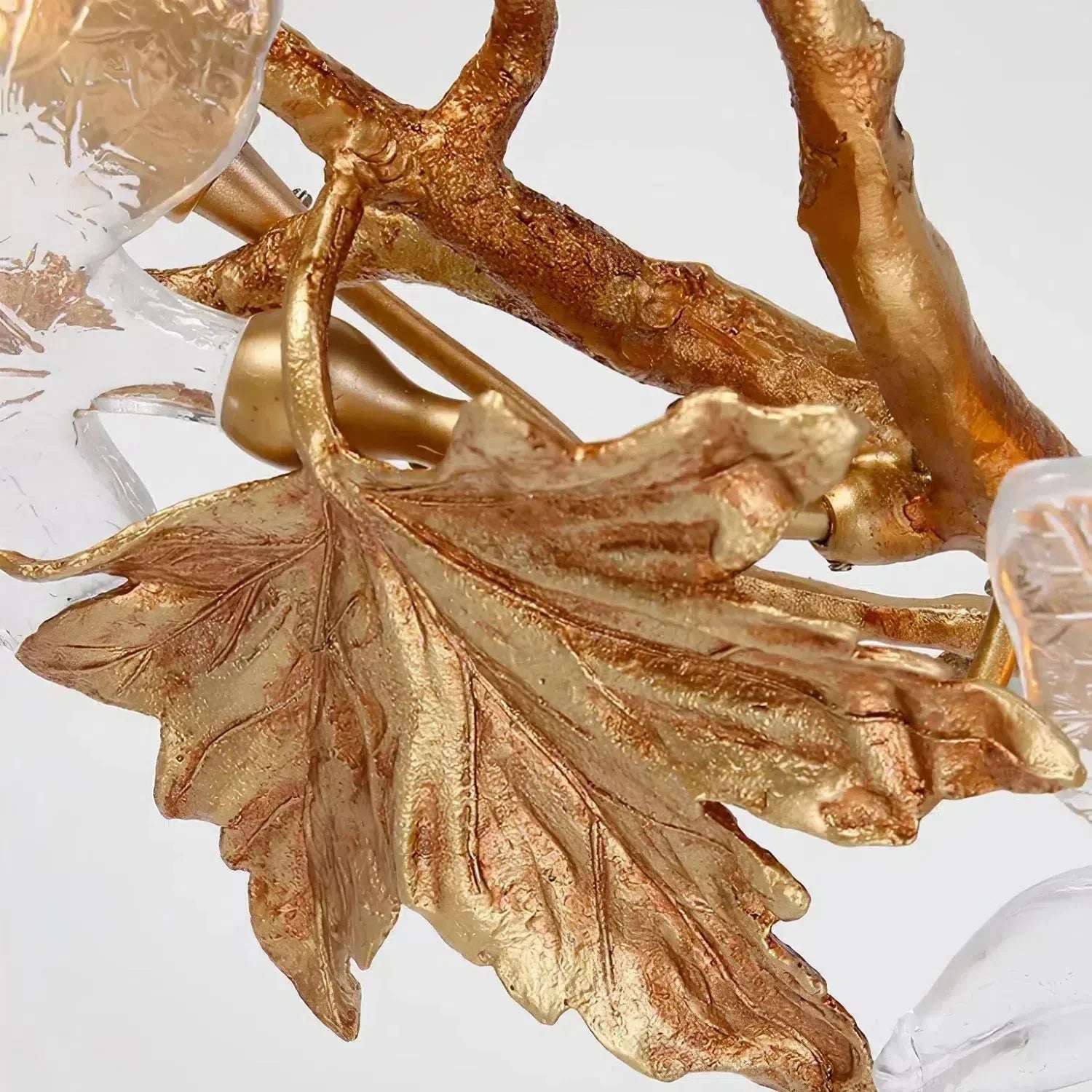 Luster Gaze Veridian Branch Brass Chandelier - Background Shot