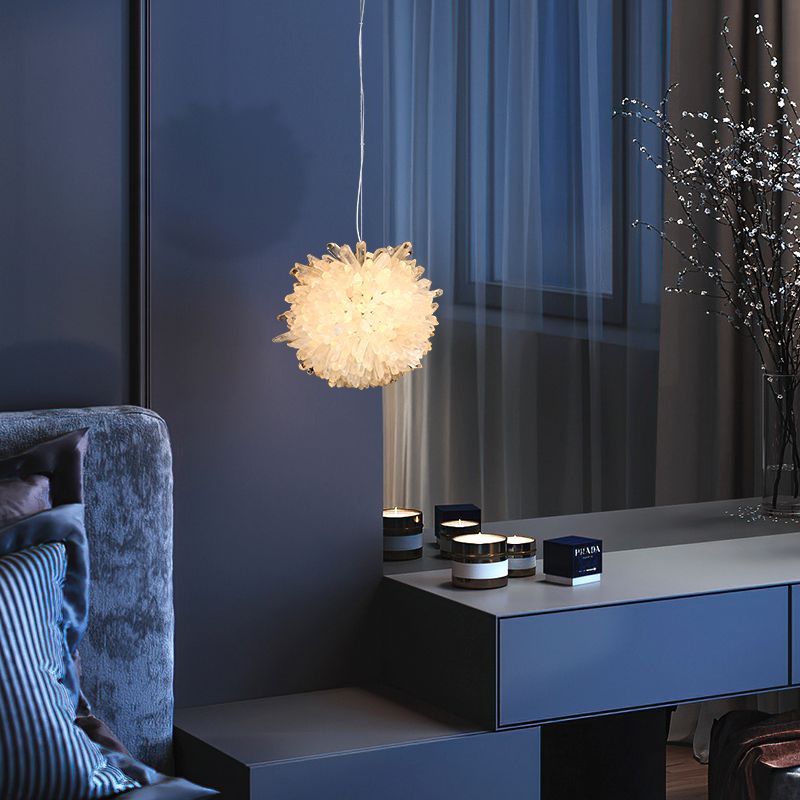 Besy Crystal Cluster Ball Pendant Light