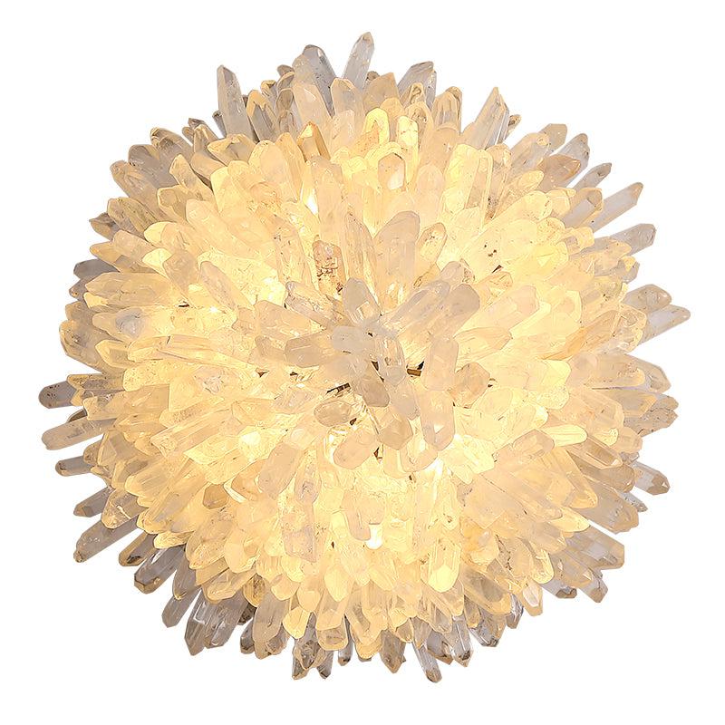 Besy Crystal Sunflower Wall Sconce