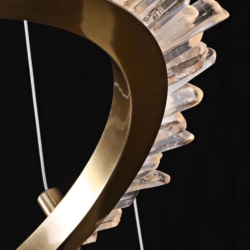 Besy Rock Crystal Ring Chandelier