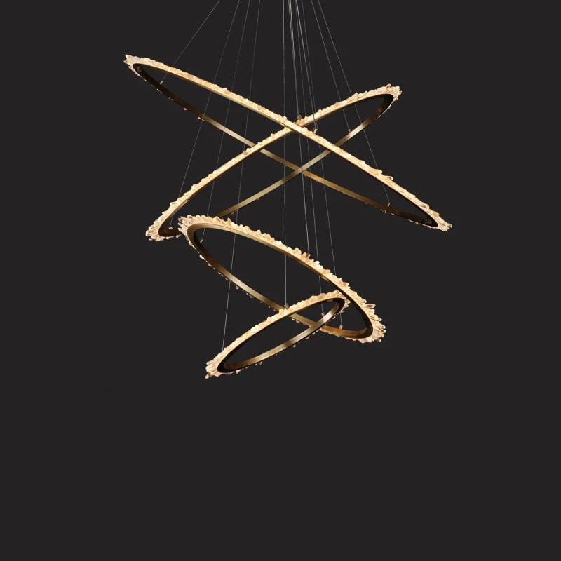 Besy Rock Crystal Ring Chandelier