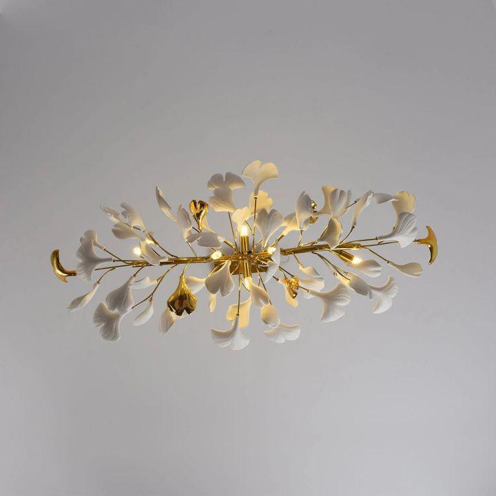 Luster Gaze Ginkgo Petal Branch Chandelier - Background Shot