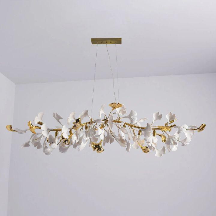Luster Gaze Ginkgo Petal Branch Chandelier - Background Shot