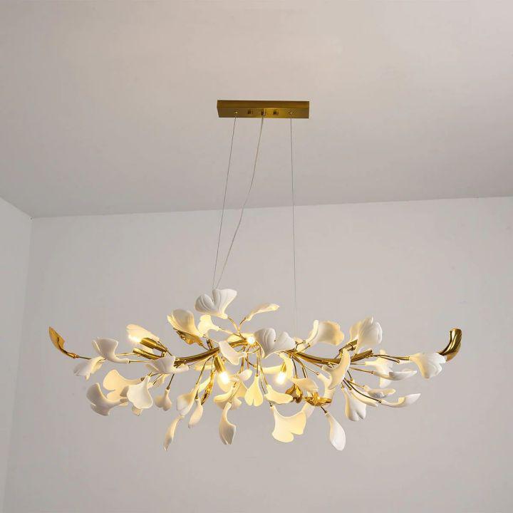 Luster Gaze Ginkgo Petal Branch Chandelier - Background Shot