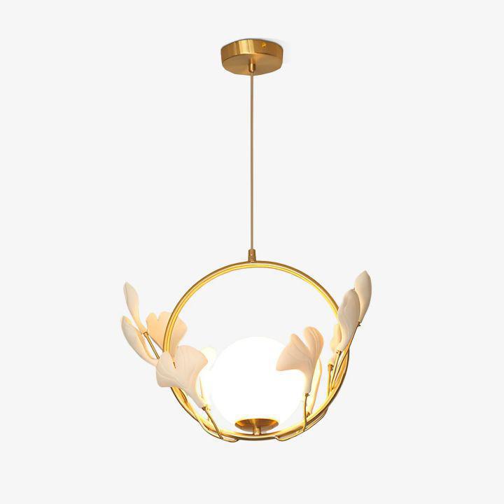 Luster Gaze Verdant Canopy Glass Pendant Lamp - Background Shot