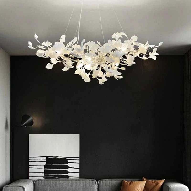 Ginkgo Ceramic Chandelier
