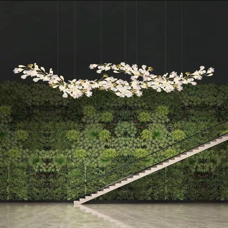 Ginkgo Ceramic Chandelier