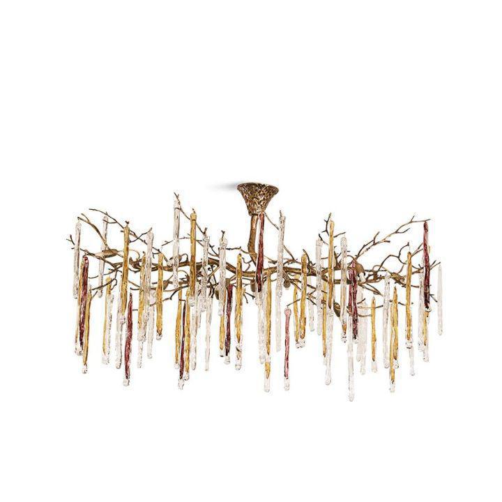 Luster Gaze Winterbloom Branch Crystal Chandelier - Background Shot