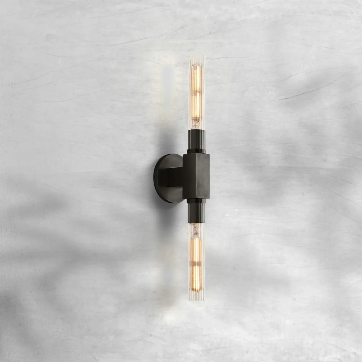 Cannel Glass Linear Wall Sconce