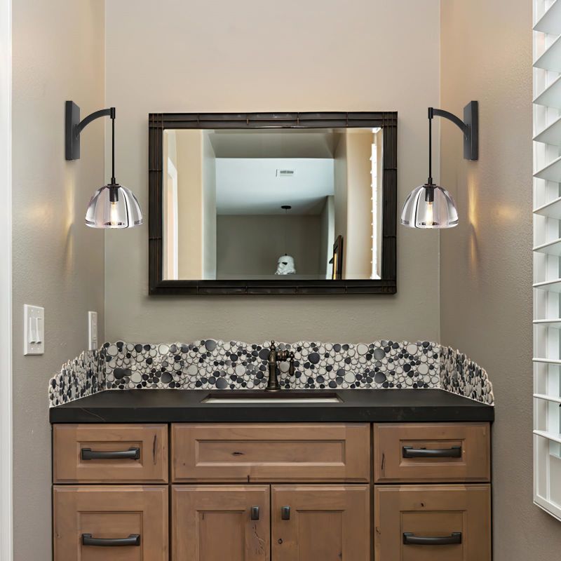 Hemispher Modern Glass Wall Sconce