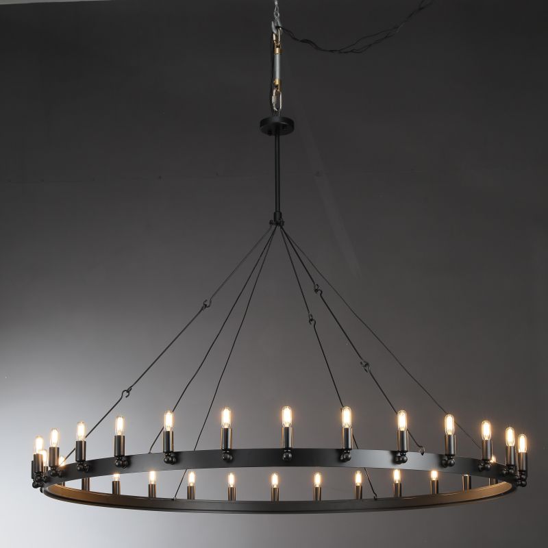 Celestine Vintage Filament Round Chandelier