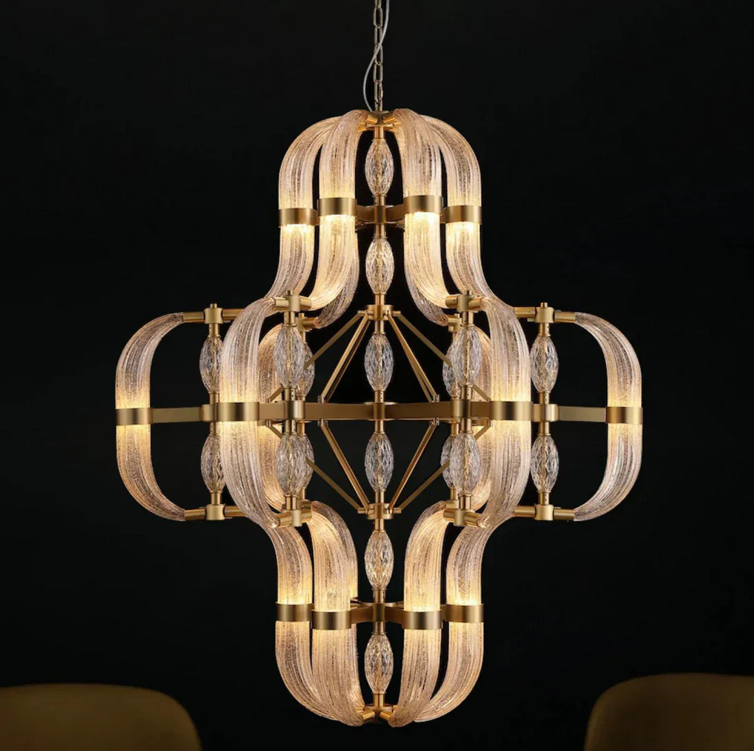 Modern Art Glass Chandelier for Living Room/Dining Room/Kitchen Island/Bedroom