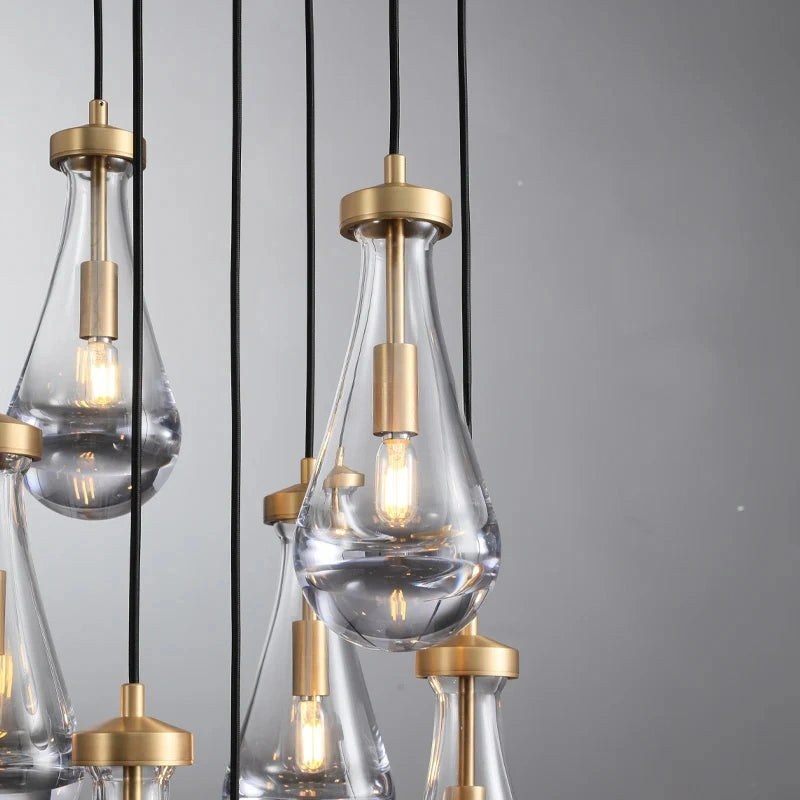 Raindrop Round Modern Chandelier Light