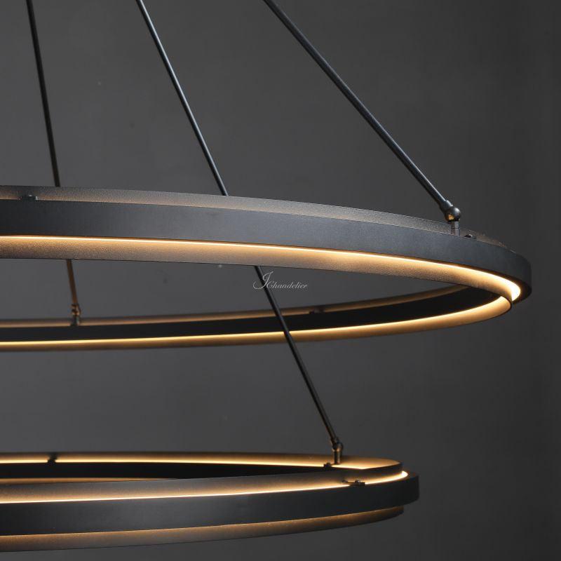 Peron Two-Tier Round Chandelier 60"