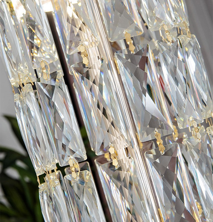 Luster Gaze Grand Empire Tiered Crystal Chandelier - Background Shot
