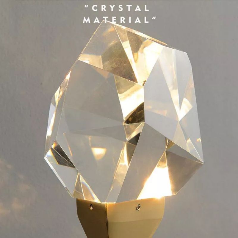 Luster Gaze Radiant Prism Brass Wall Sconce - Background Shot