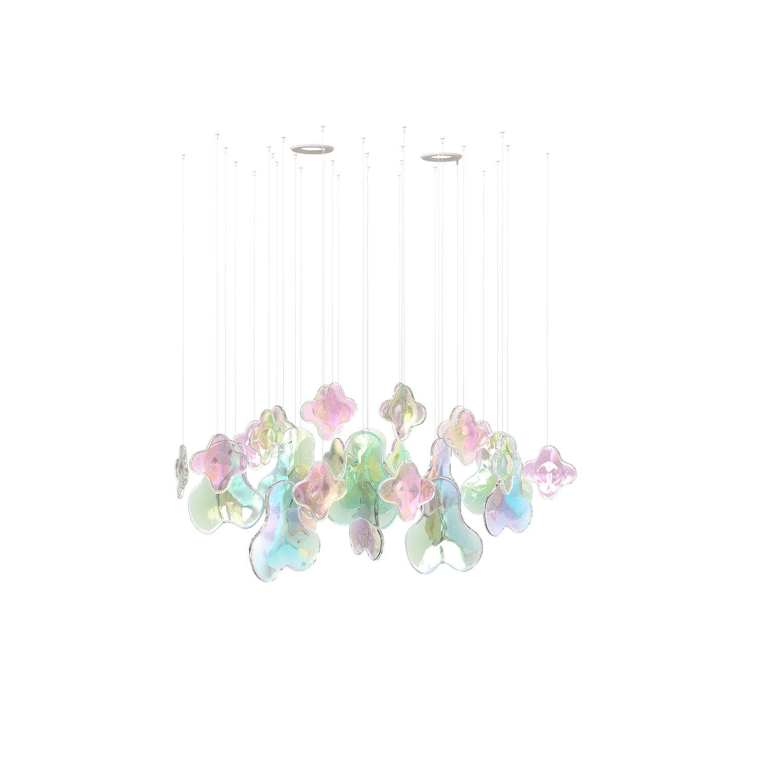 Galaxy Iris Iridescent Blossom Chandelier