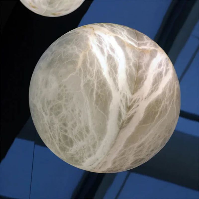 Alabaster Hemisphere Wall Sconce 5.9" D 7.9" D 11.8" D Herman Lighting