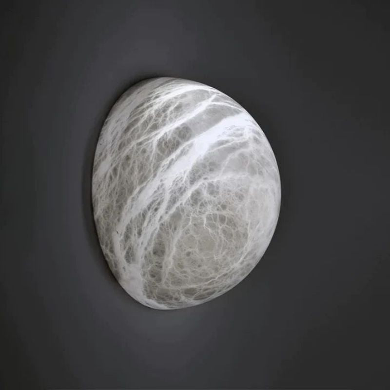 Alabaster Hemisphere Wall Sconce 5.9" D 7.9" D 11.8" D Herman Lighting