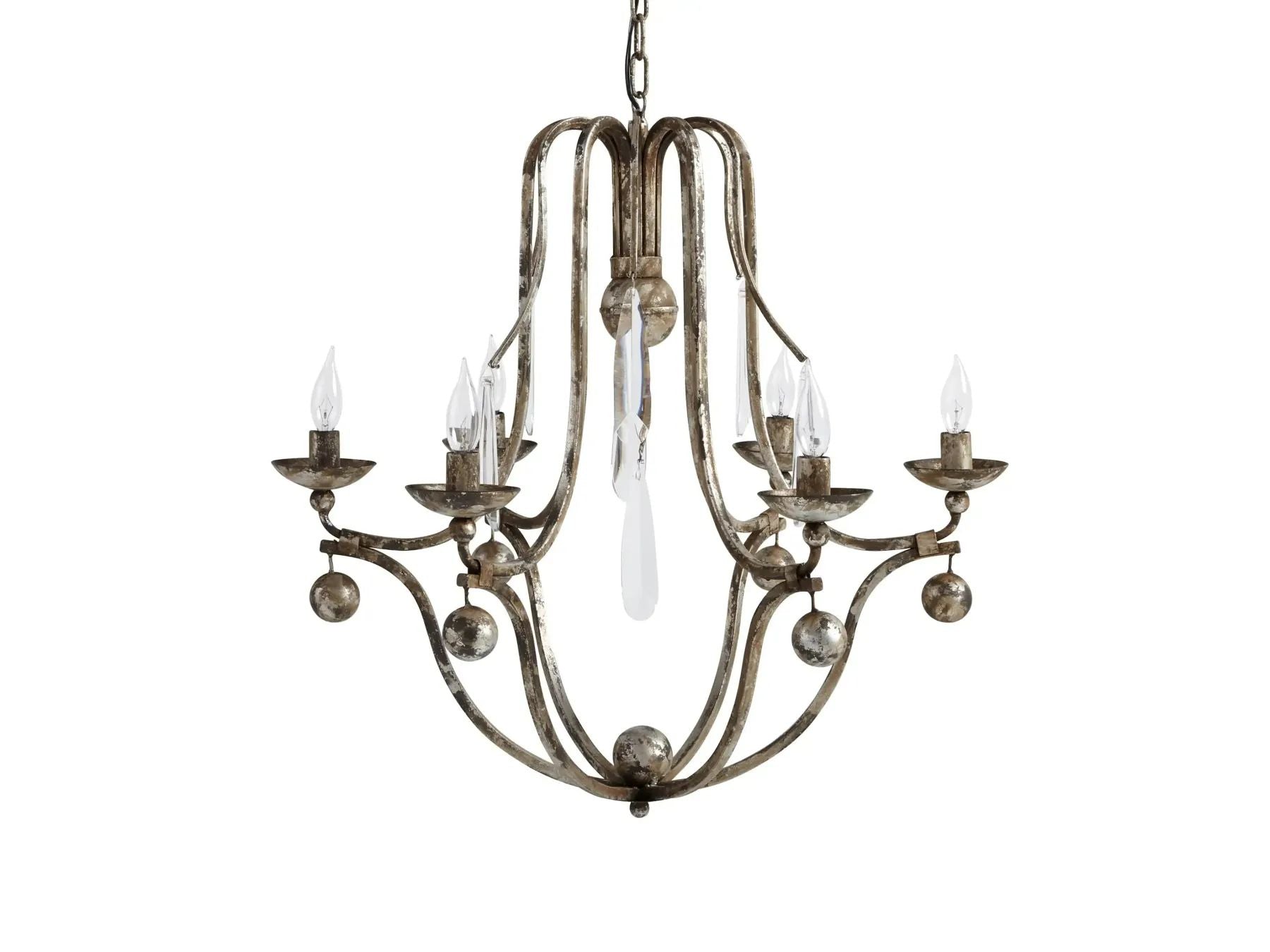 Kalie Crystal 6 Lights Pendant Chandelier