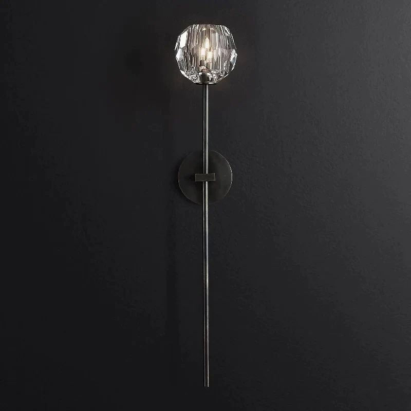 Kristina Glass Grand Bathroom Wall Sconce