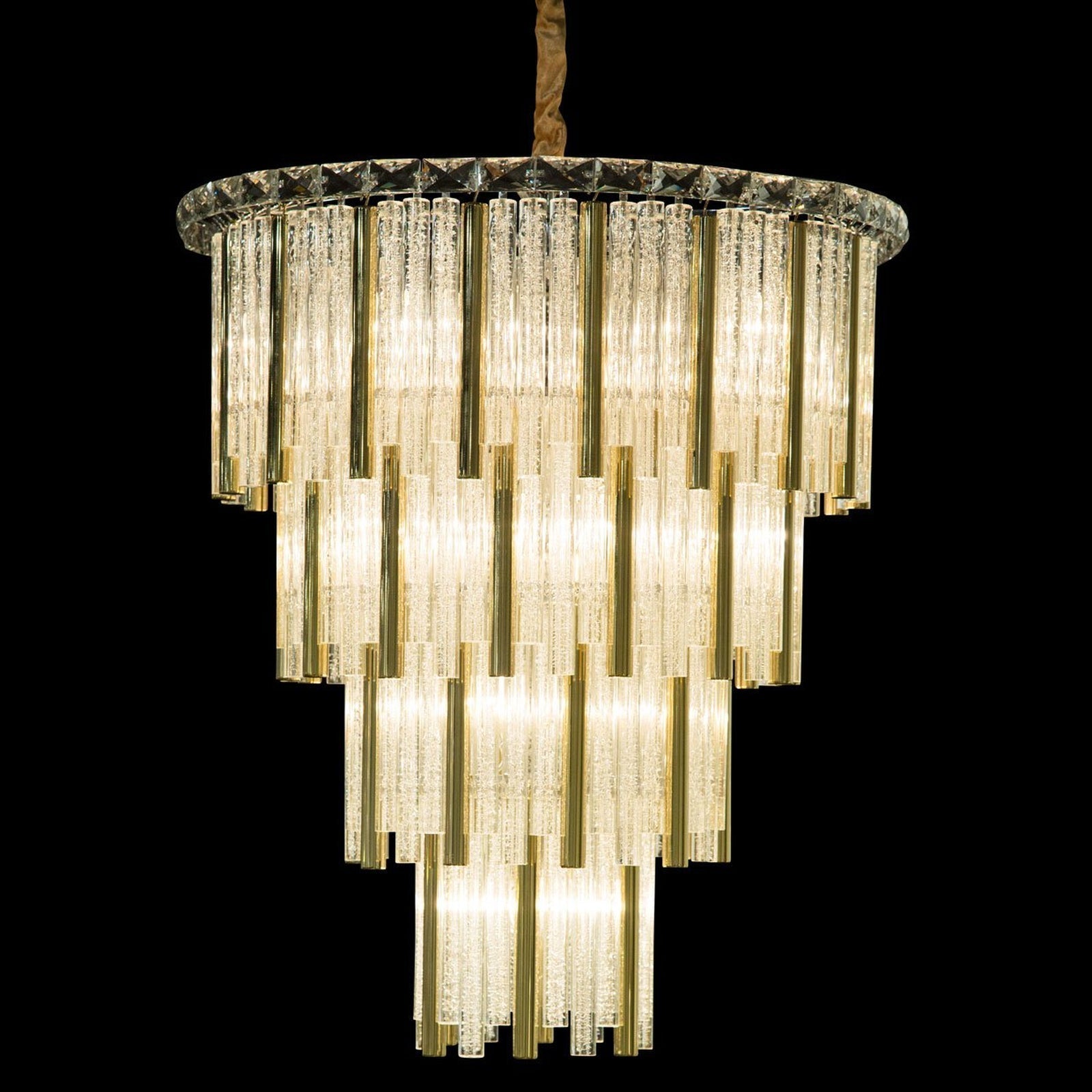 Luster Gaze Aura Cascade Chandelier - Background Shot