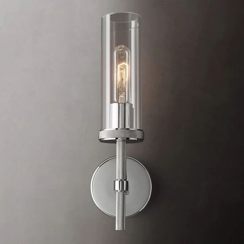 Lambet Round Short Bathroom Wall Sconce