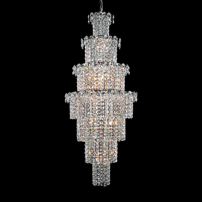 Luster Gaze Grand Radiance K9 Crystal Chandelier - Background Shot