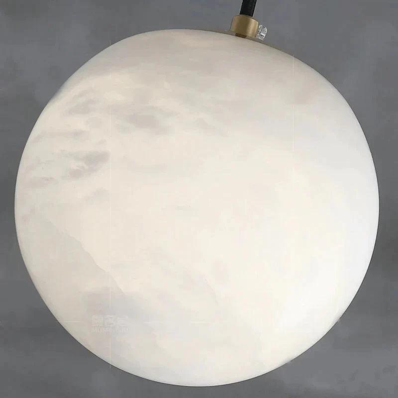 Larry Alabaster Ball Pendant Light For Kitchen Island