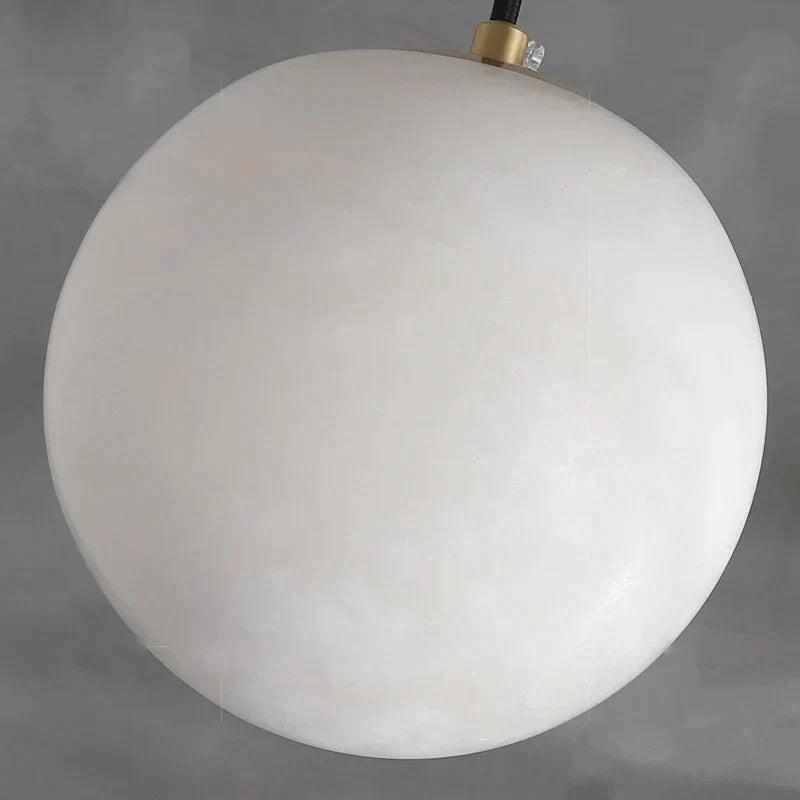 Larry Alabaster Ball Pendant Light For Kitchen Island