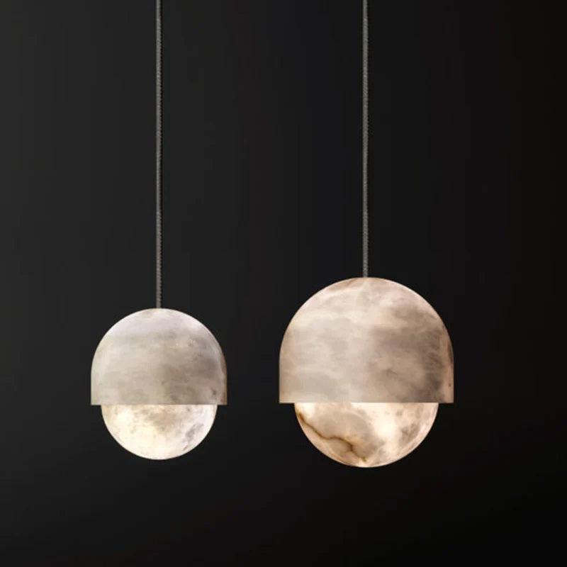 Larry Alabaster Island Pendant Light, Alabaster Pendant Lamp Besides Bed