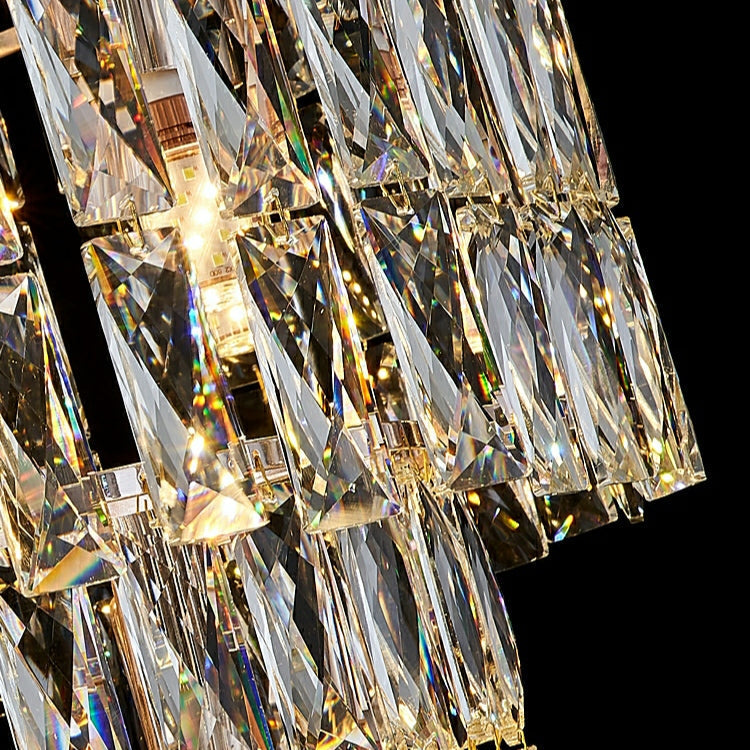 Luster Gaze Grand Lumina Crystal Staircase Chandelier - Background Shot