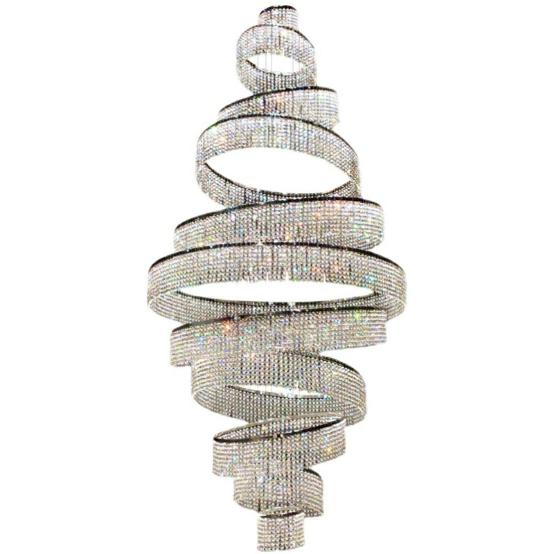 Luster Gaze Grand Lumina K9 Crystal Tassel Chandelier - Background Shot